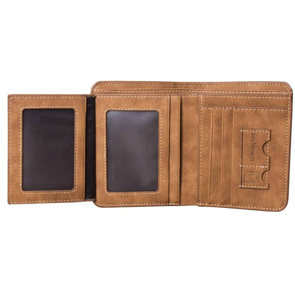 Mens Luxury Soft Business Leather Bifold Wallet Credit Card Holder Purse