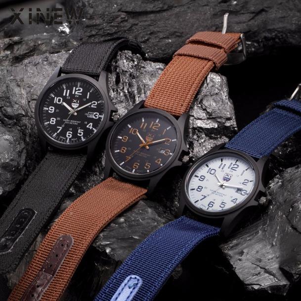 Copy of XINEW Brand Outdoor Mens Date Stainless Steel Military Sports Analog Quartz Army Wrist Watch